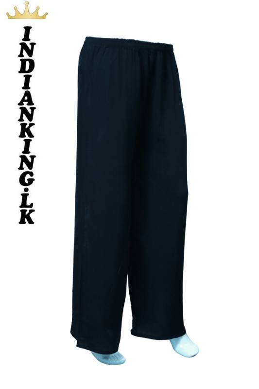 cotton rayon plazo pant black colour