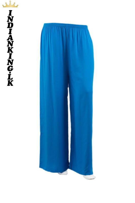 cotton rayon plazo pant Sky blue colour