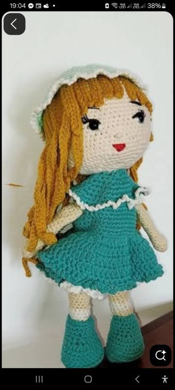 Crochet amigurumi stuffed doll