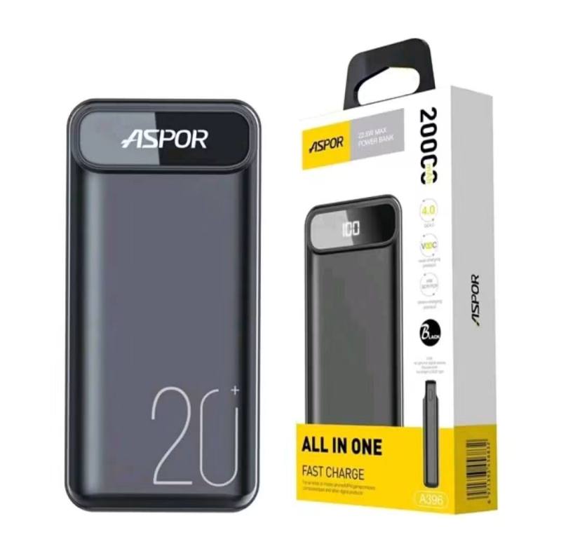 Aspor Power 🔋 Bank (20000mAh) P04366 code