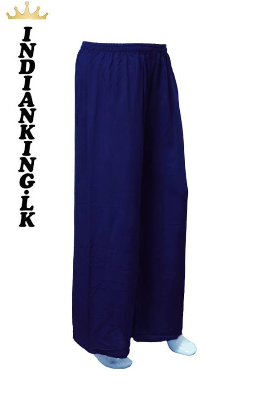 cotton rayon plazo pant navy blue colour